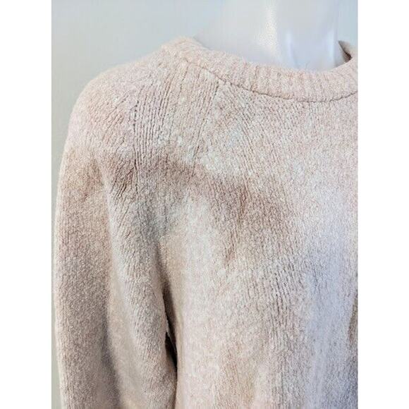 Lavie Womens Sz XL Knit Sweater Pullover Light Pink Wool Nylon Blend Crew Neck - Picture 4 of 10